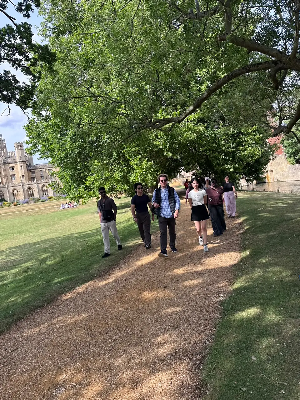 Walking through Cambridge