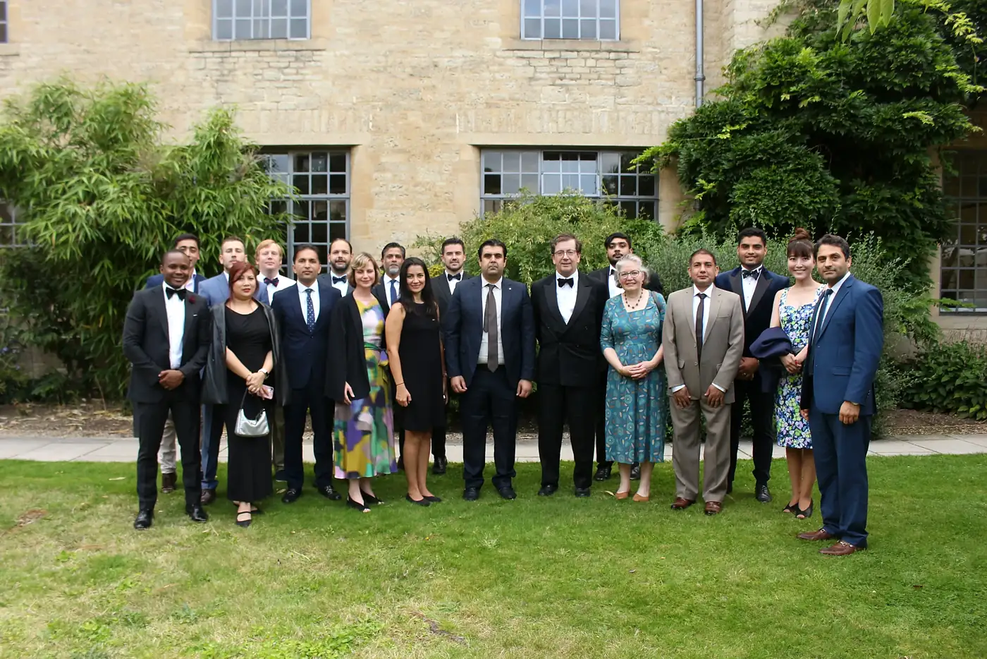 Participants in a college garden