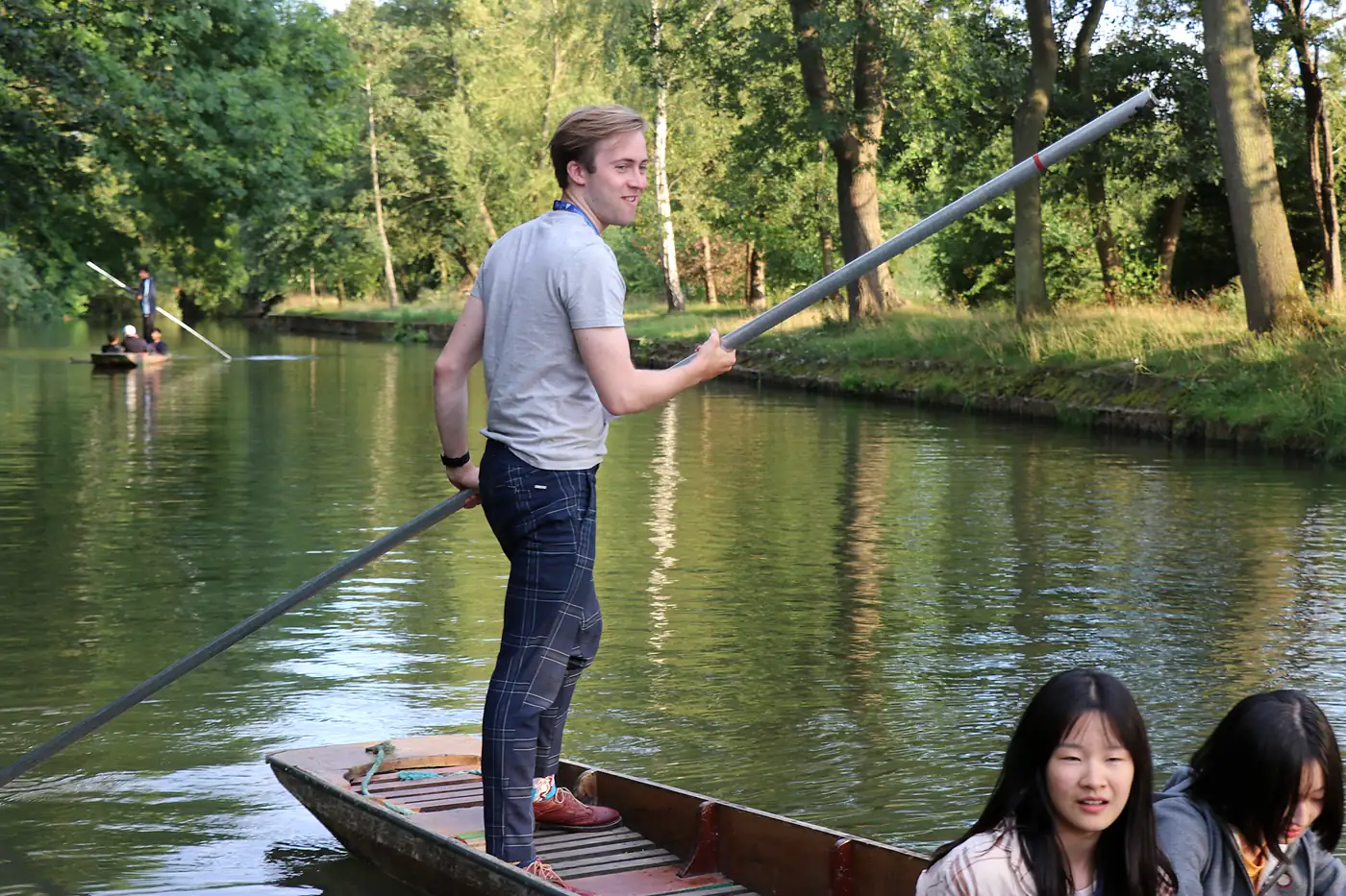 Punting on the river