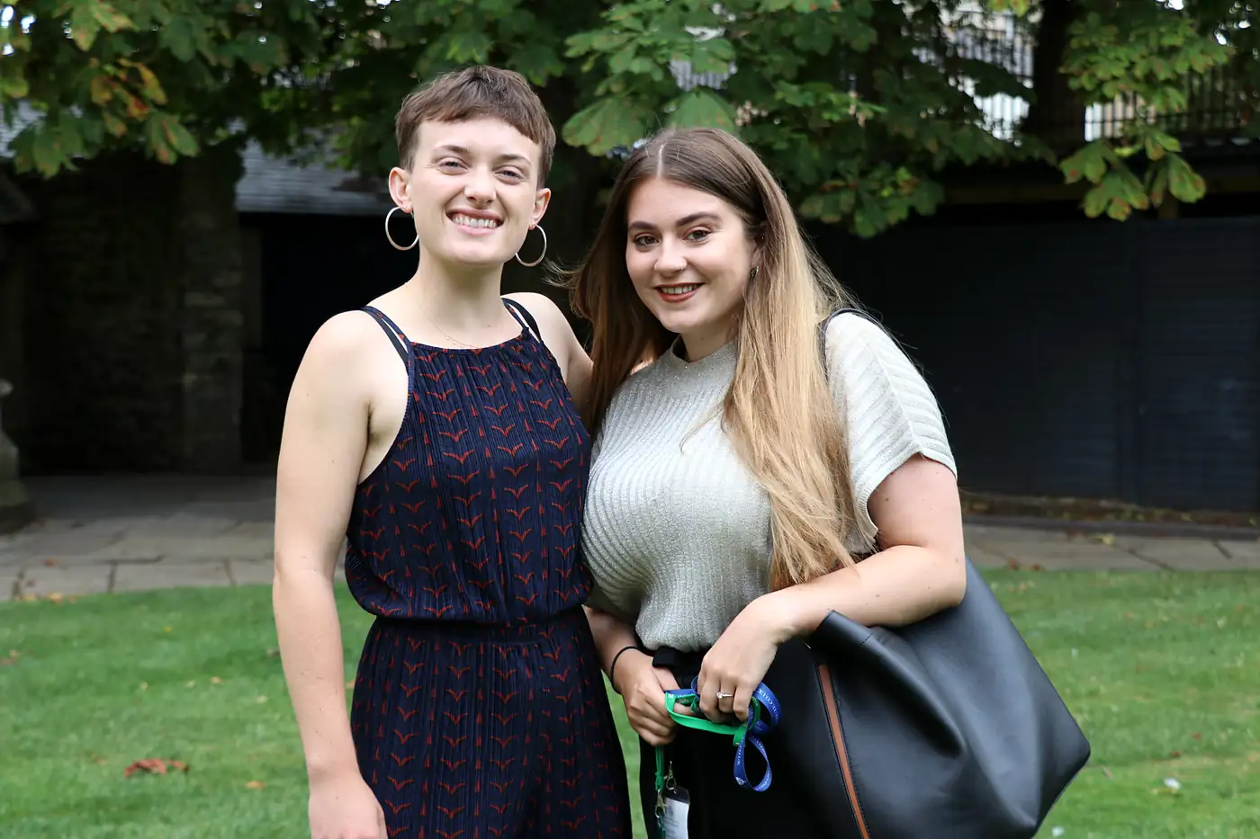 Friends in an Oxford college garden
