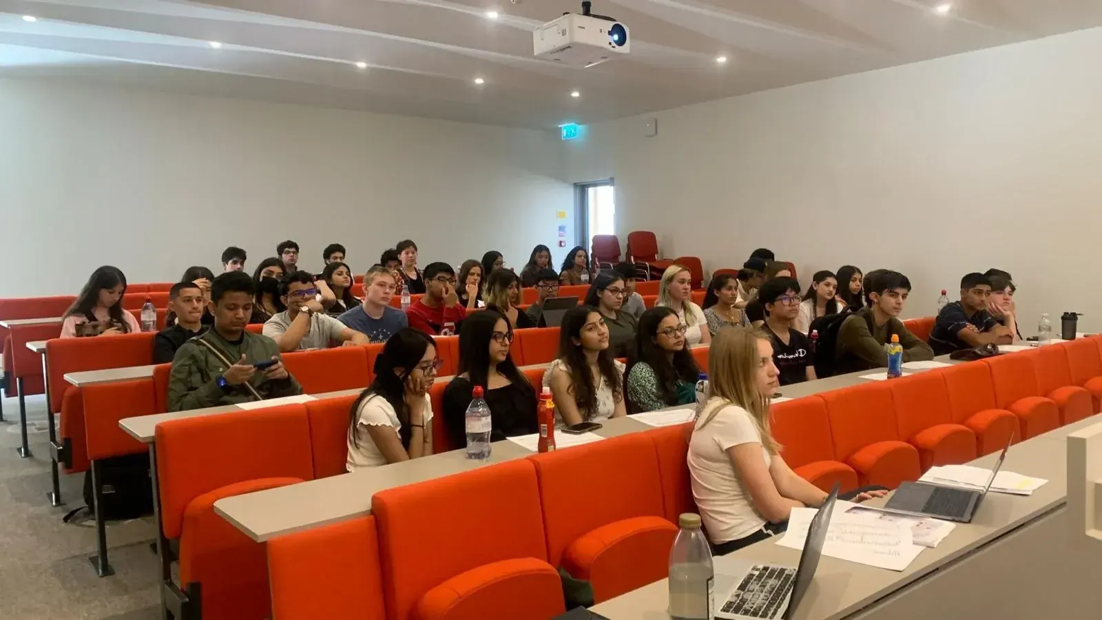 Participants in a lecture theatre