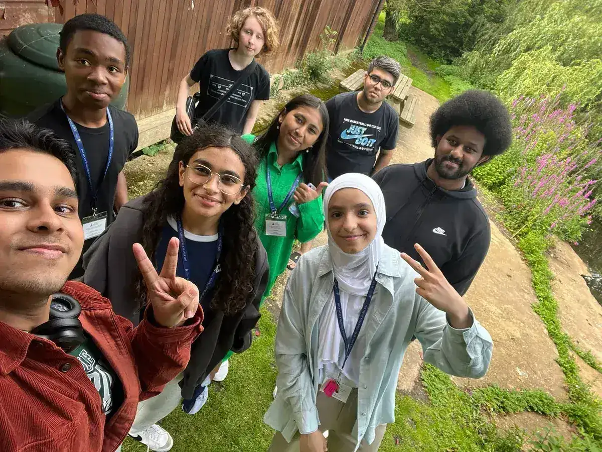 Students with staff on a supervised outing